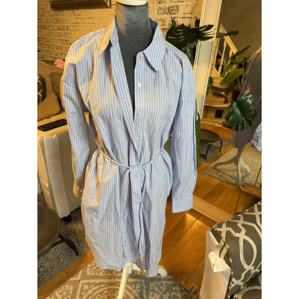 Rails Harmony Dress in Blue Oxford White Stripe. NWT. Retails $235 - Picture 7 of 9